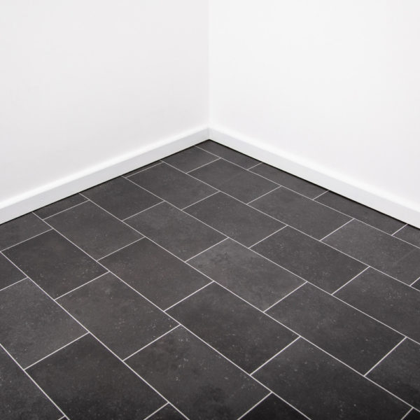 Black Tile Vinyl Flooring