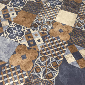 Colorful Moroccan Tile Lino